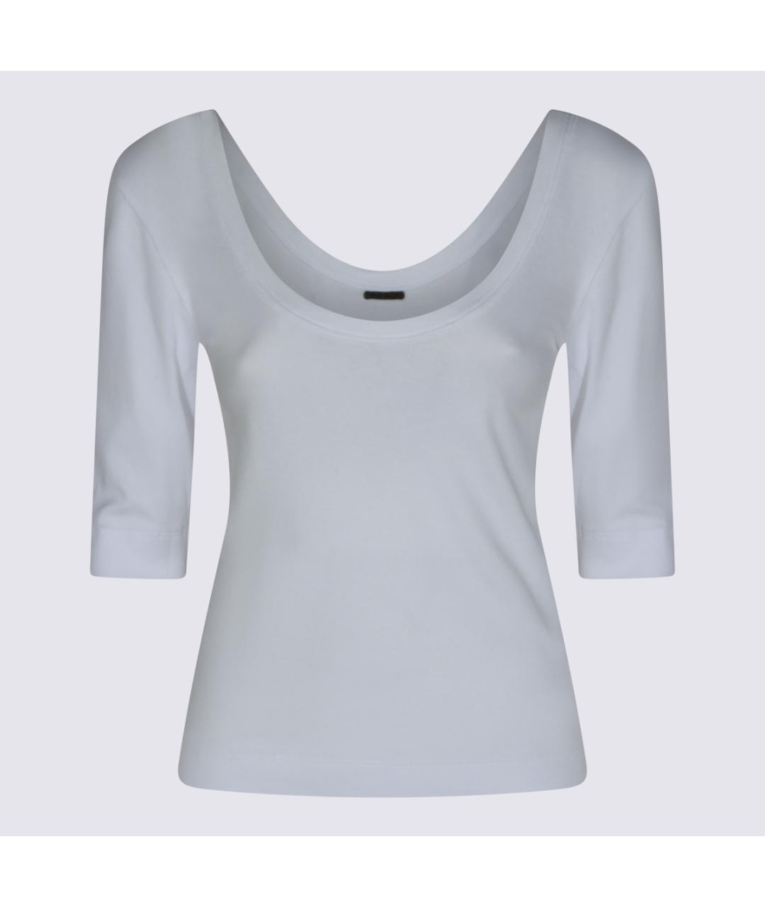 BRUNELLO CUCINELLI Белая хлопковая футболка, фото 3