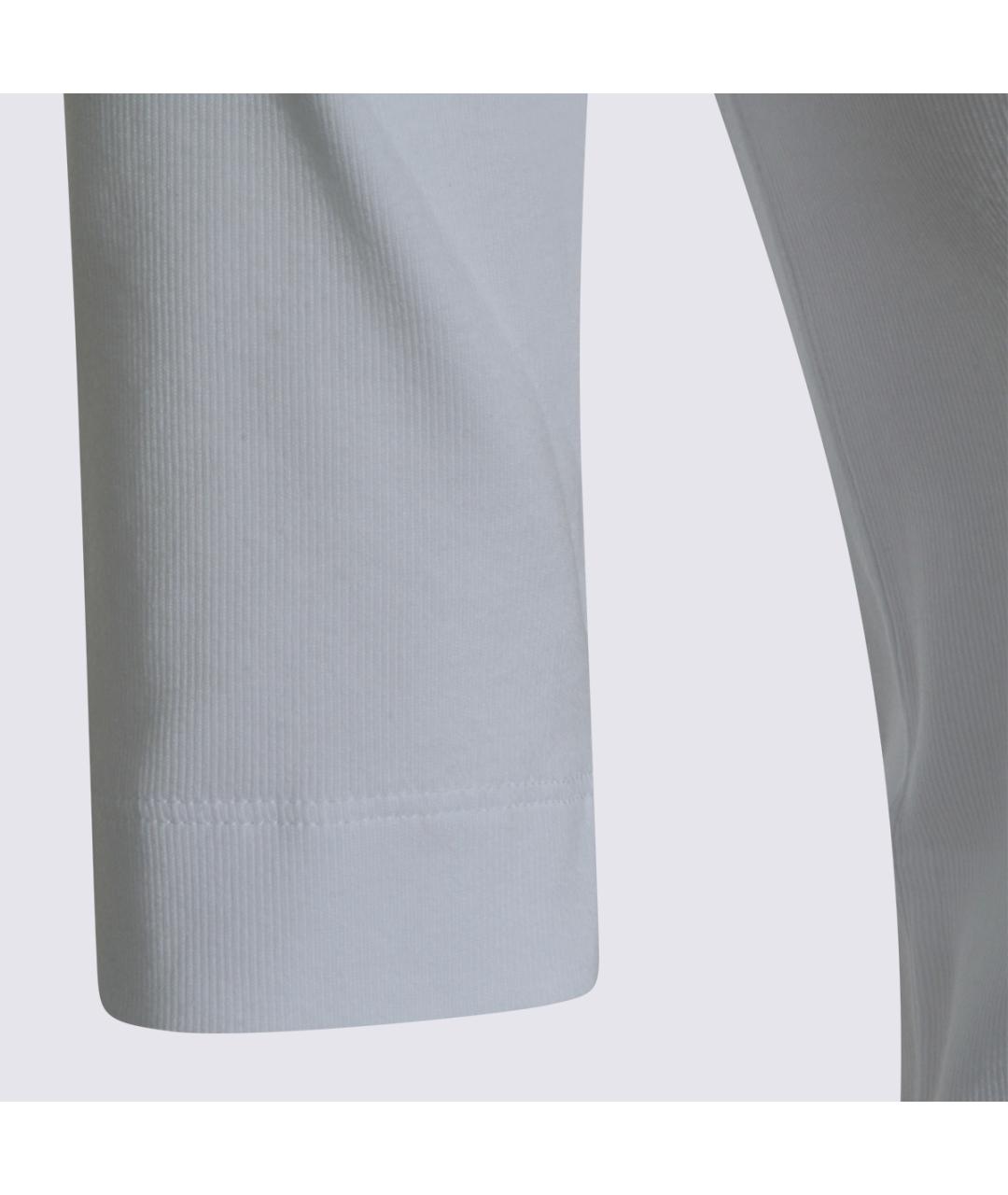 BRUNELLO CUCINELLI Белая хлопковая футболка, фото 6