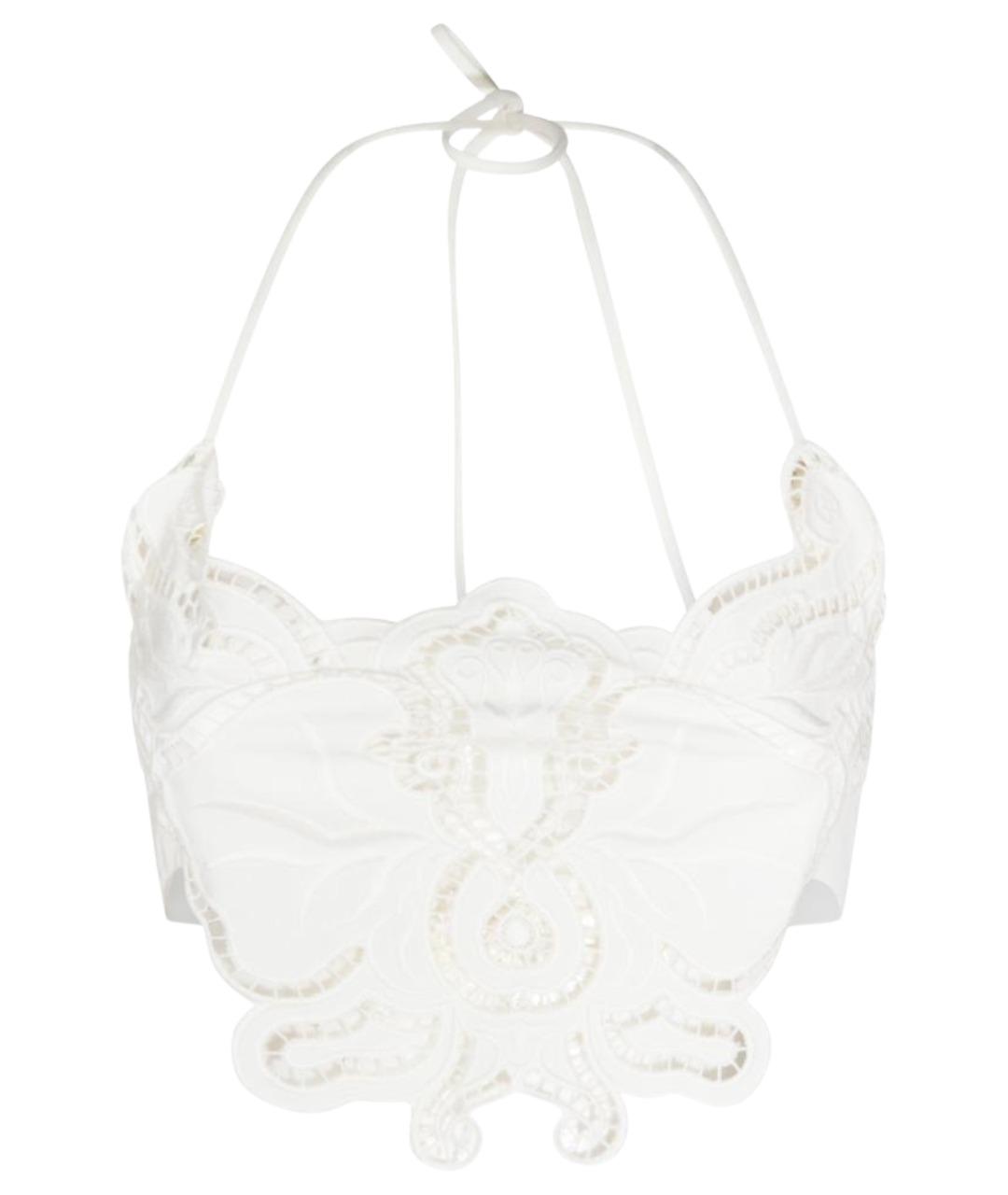 BLUMARINE Белая полиэстеровая майка, фото 1