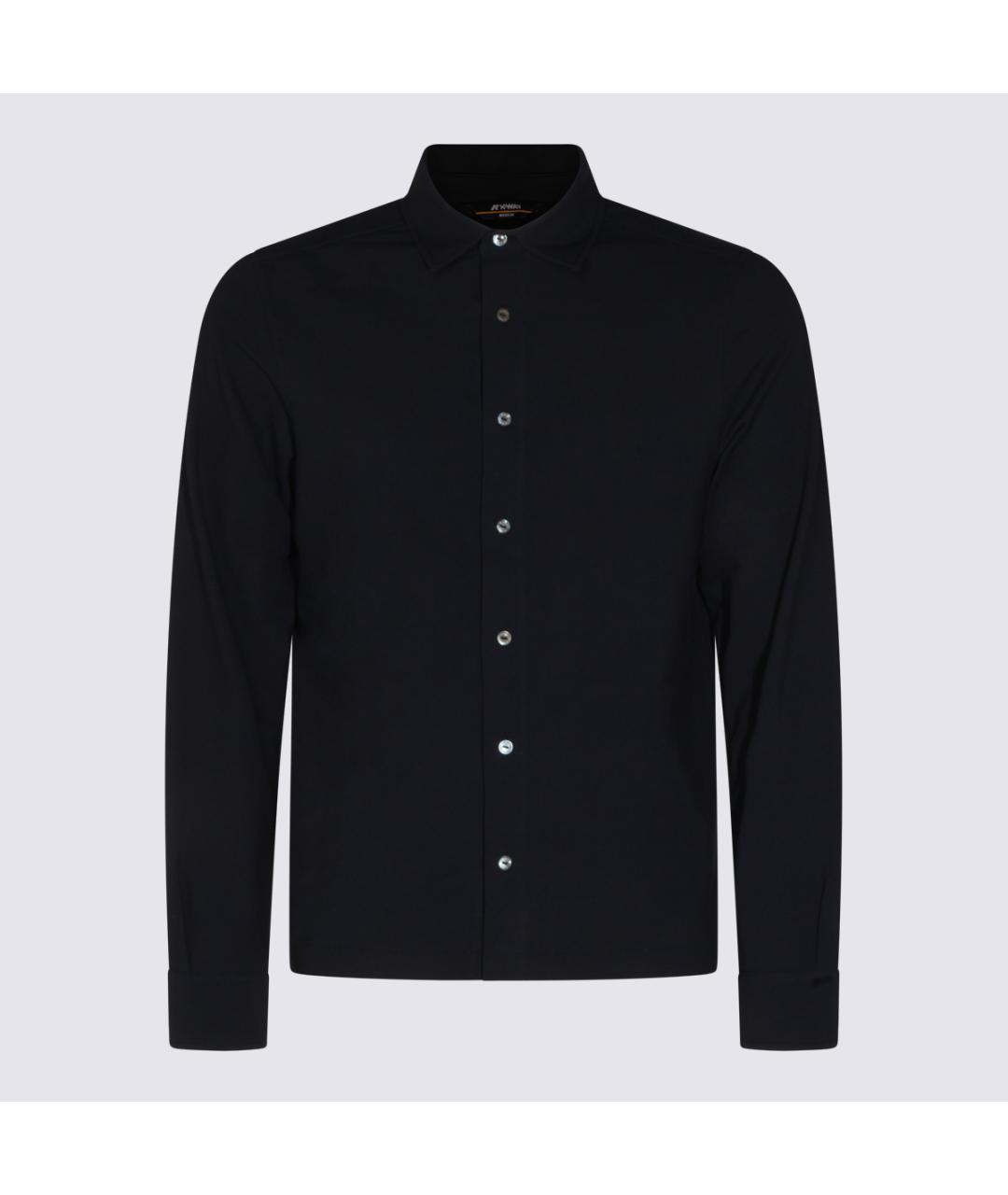 K-WAY Черная хлопковая классическая рубашка, фото 2