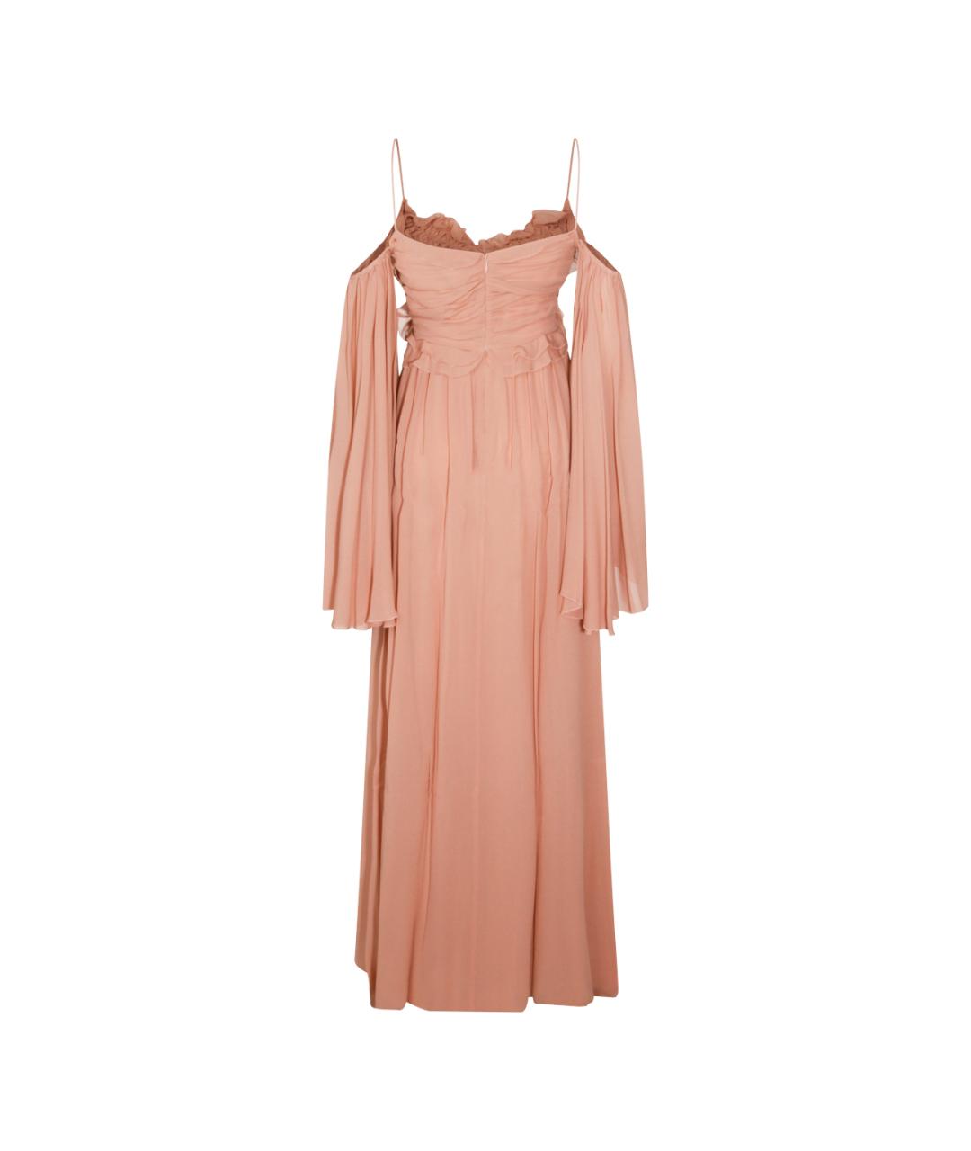 BLUMARINE Розовое вискозное вечернее платье, фото 2