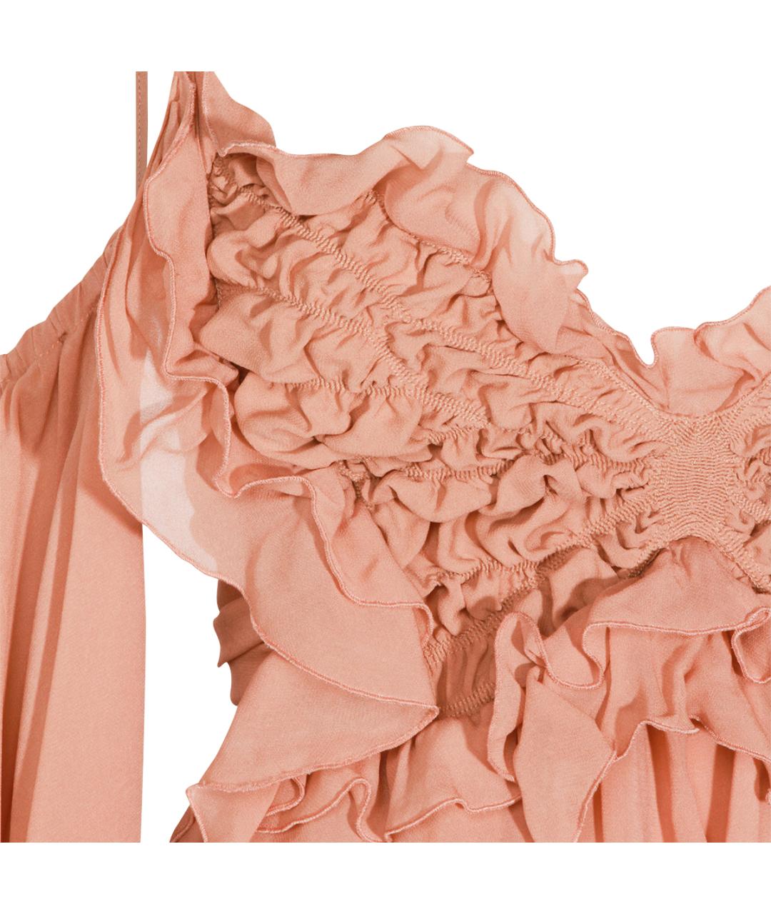 BLUMARINE Розовое вискозное вечернее платье, фото 3