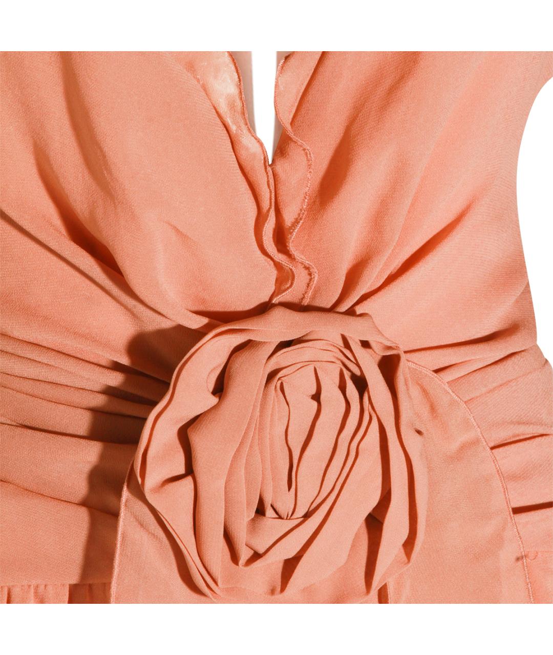 BLUMARINE Розовое вискозное вечернее платье, фото 3