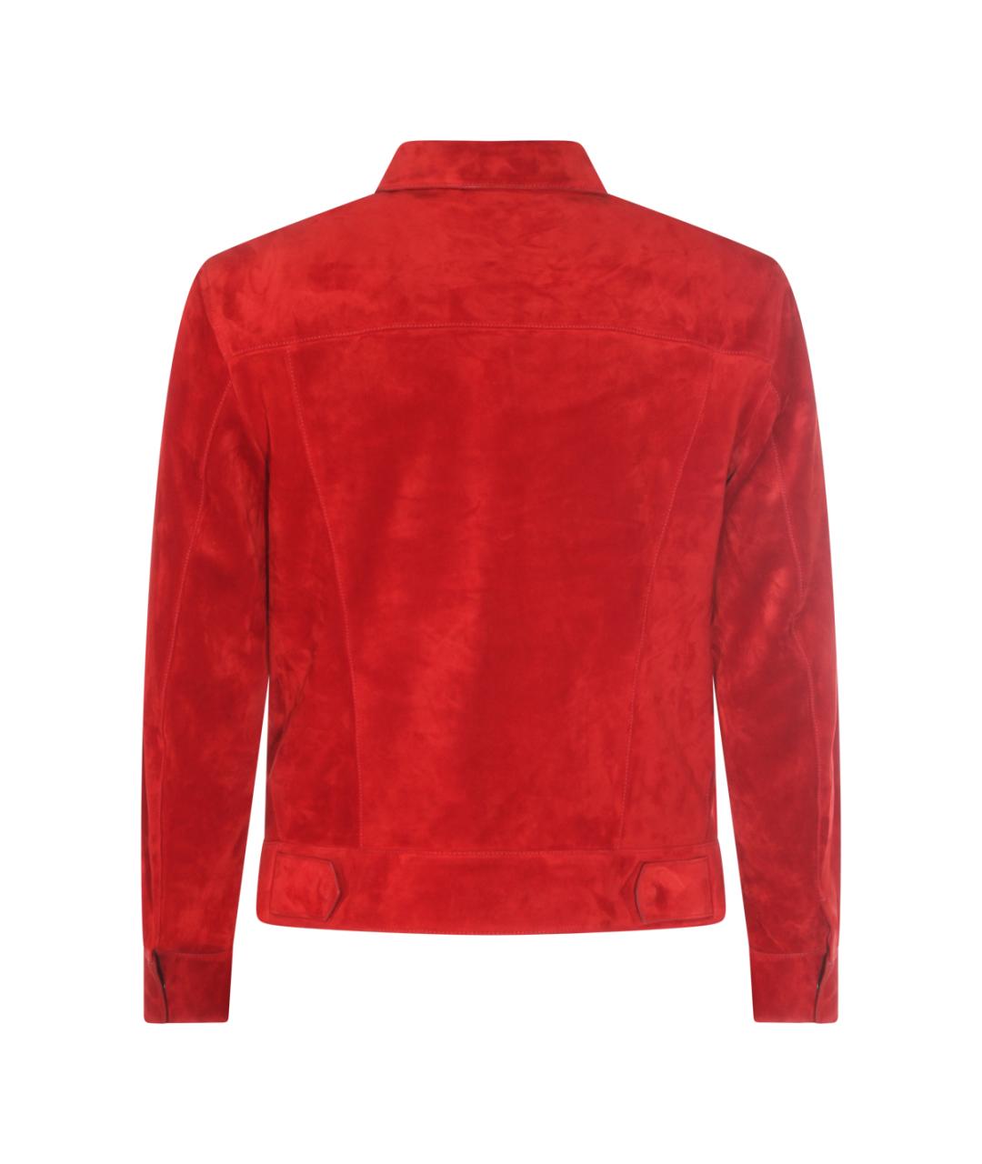 TOM FORD Красная замшевая куртка, фото 2