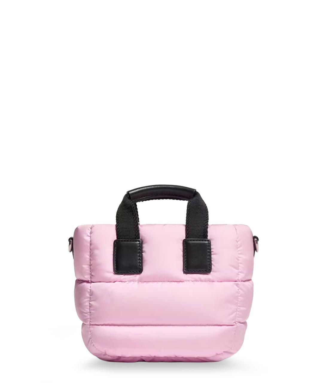 MONCLER Розовая тканевая сумка тоут, фото 2