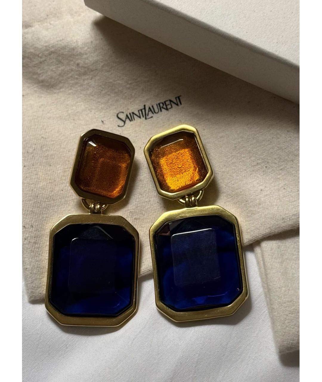 SAINT LAURENT Мульти латунные серьги, фото 2