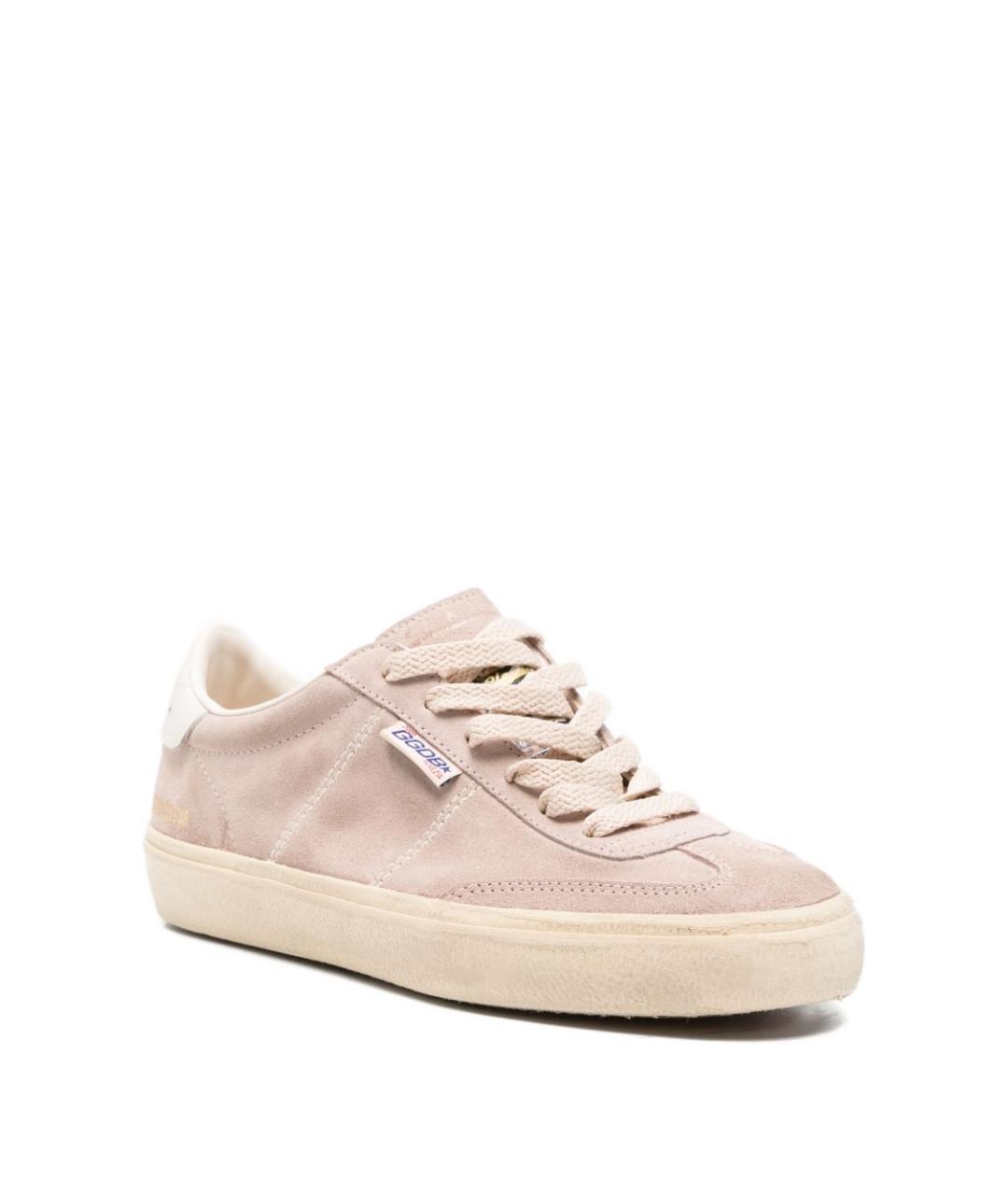 GOLDEN GOOSE DELUXE BRAND Розовые замшевые кроссовки, фото 3