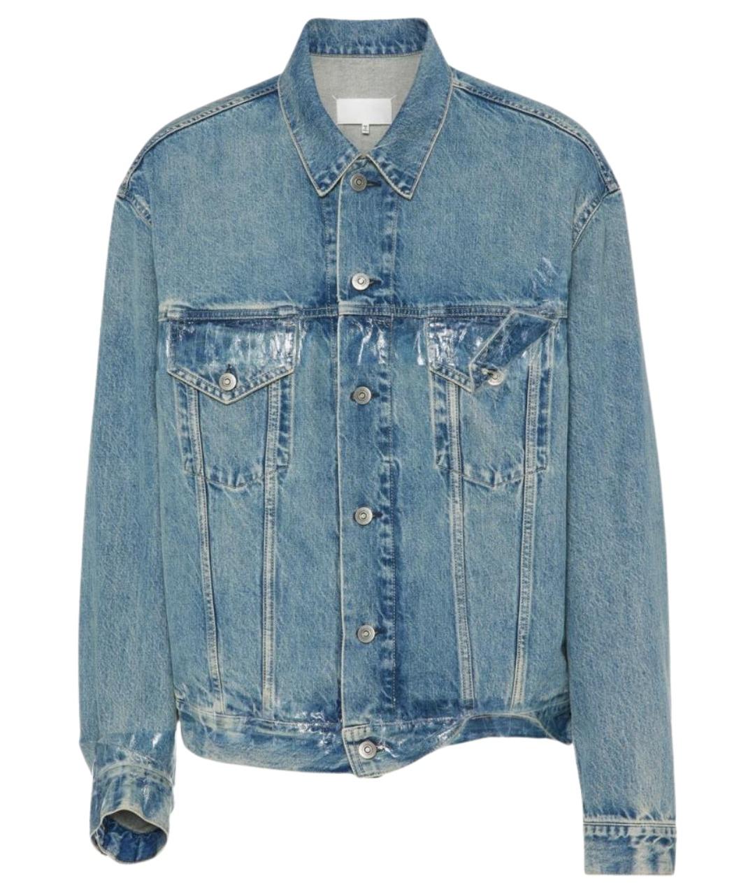 MAISON MARGIELA Голубая хлопковая куртка, фото 1