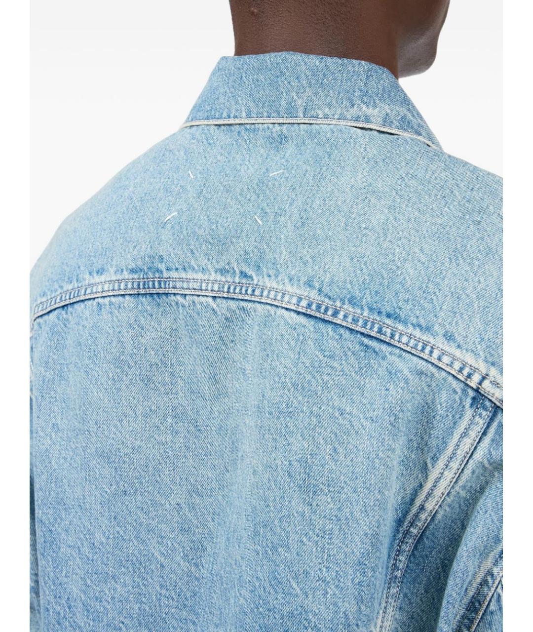 MAISON MARGIELA Голубая хлопковая куртка, фото 3