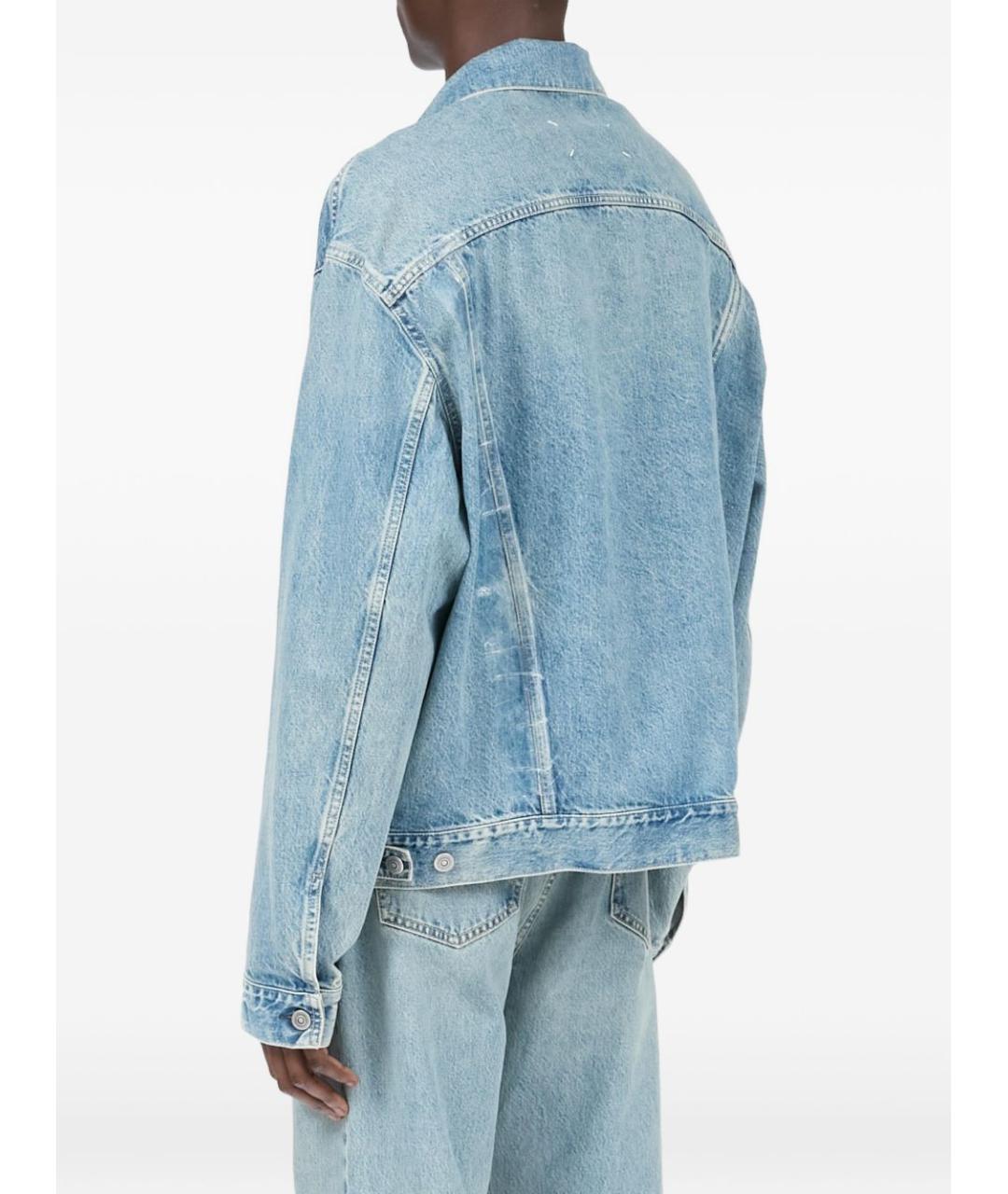 MAISON MARGIELA Голубая хлопковая куртка, фото 2