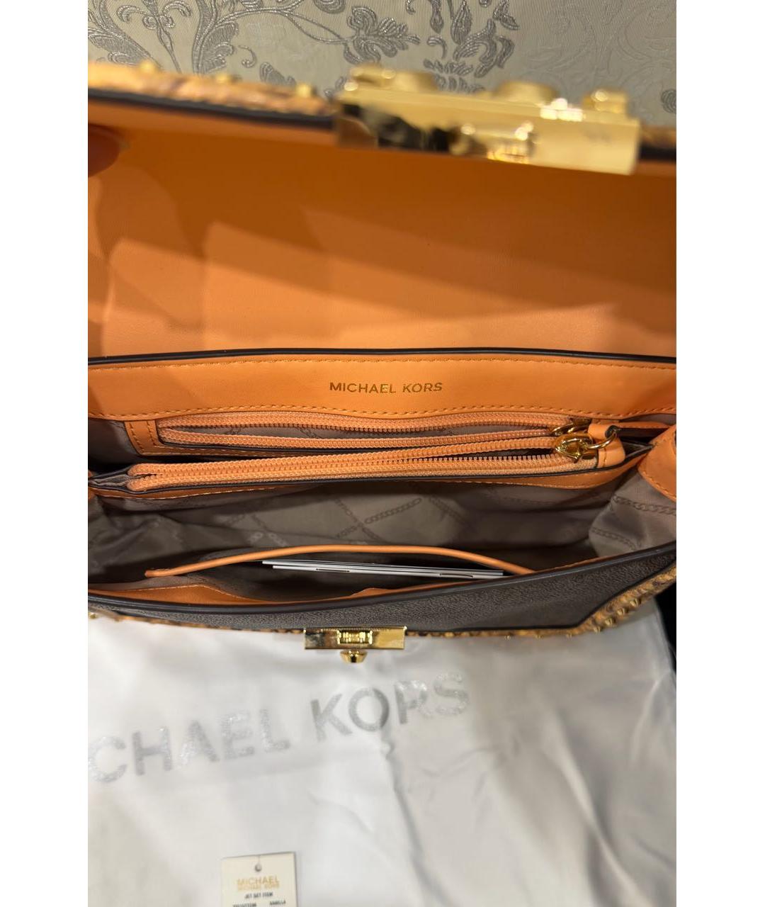 MICHAEL KORS Коричневая сумка через плечо, фото 4