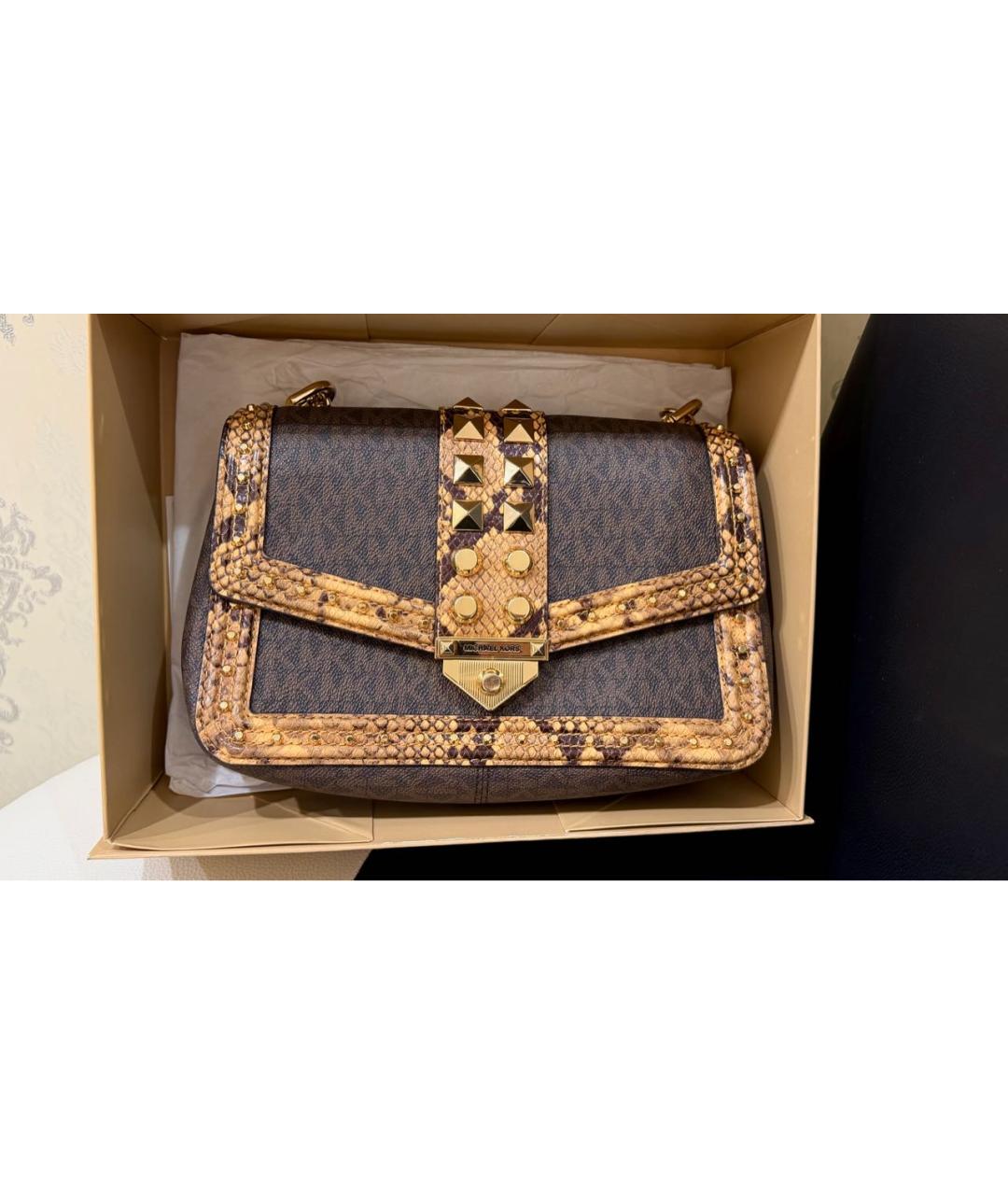 MICHAEL KORS Коричневая сумка через плечо, фото 2