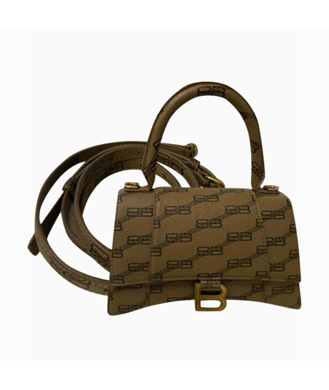 BALENCIAGA Бежевая сумка с короткими ручками, фото 5