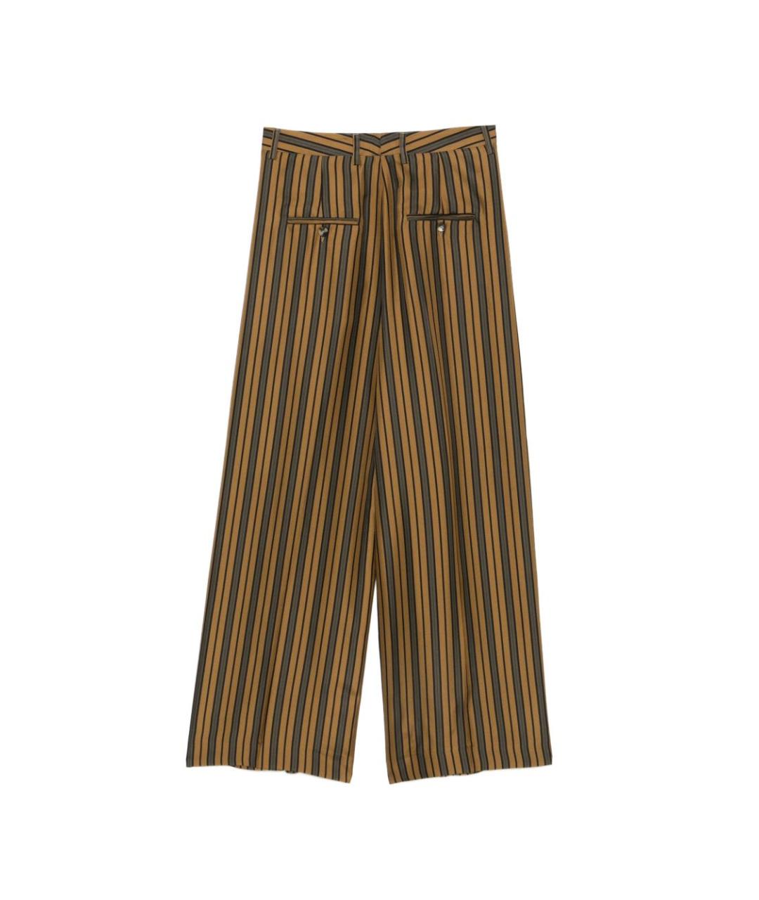 ALBERTO BIANI Коричневые прямые брюки, фото 2