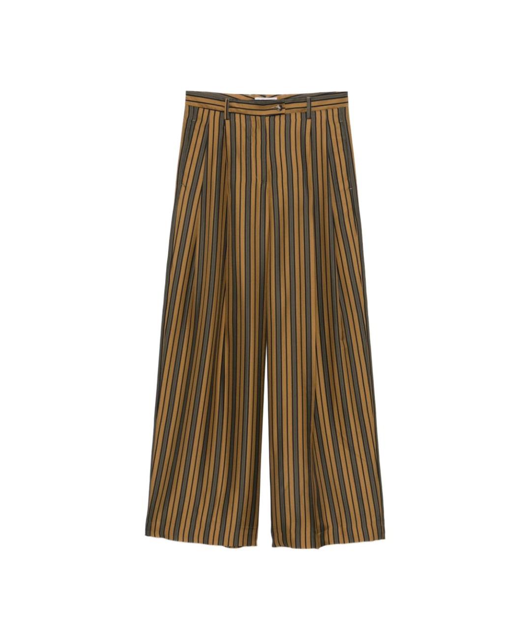 ALBERTO BIANI Коричневые прямые брюки, фото 1