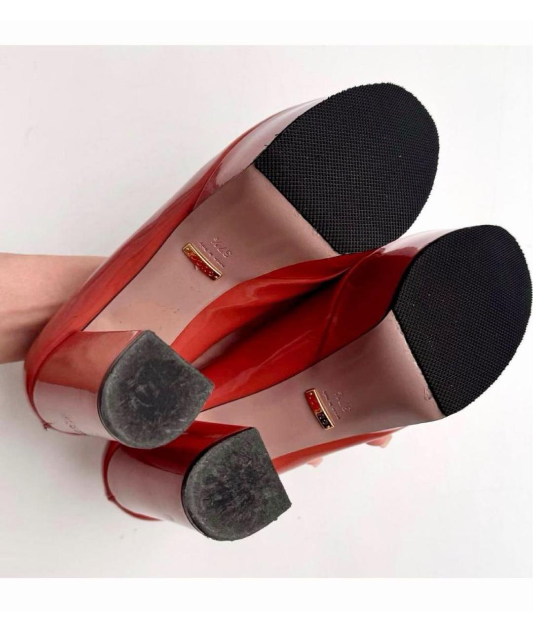GUCCI Коралловые кожаные туфли, фото 4