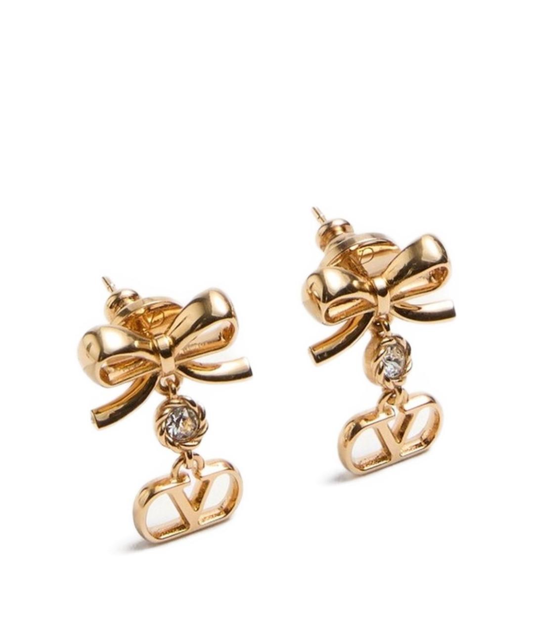 VALENTINO Золотые металлические серьги, фото 4