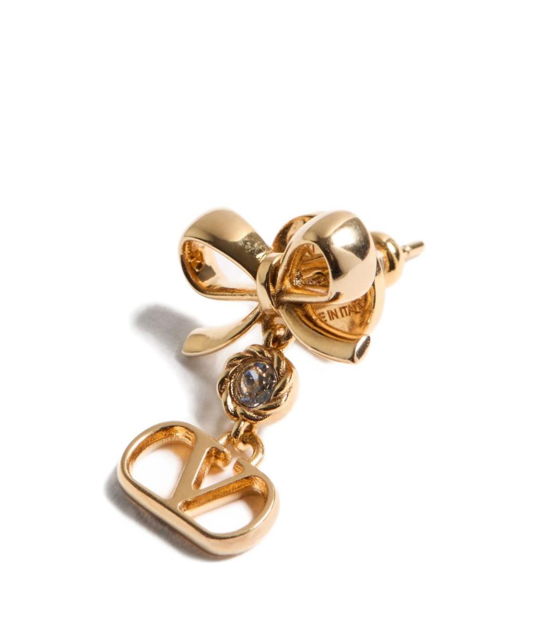 VALENTINO Золотые металлические серьги, фото 2