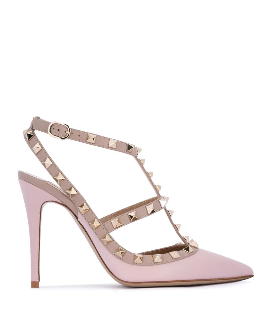 VALENTINO Розовые кожаные туфли, фото 7