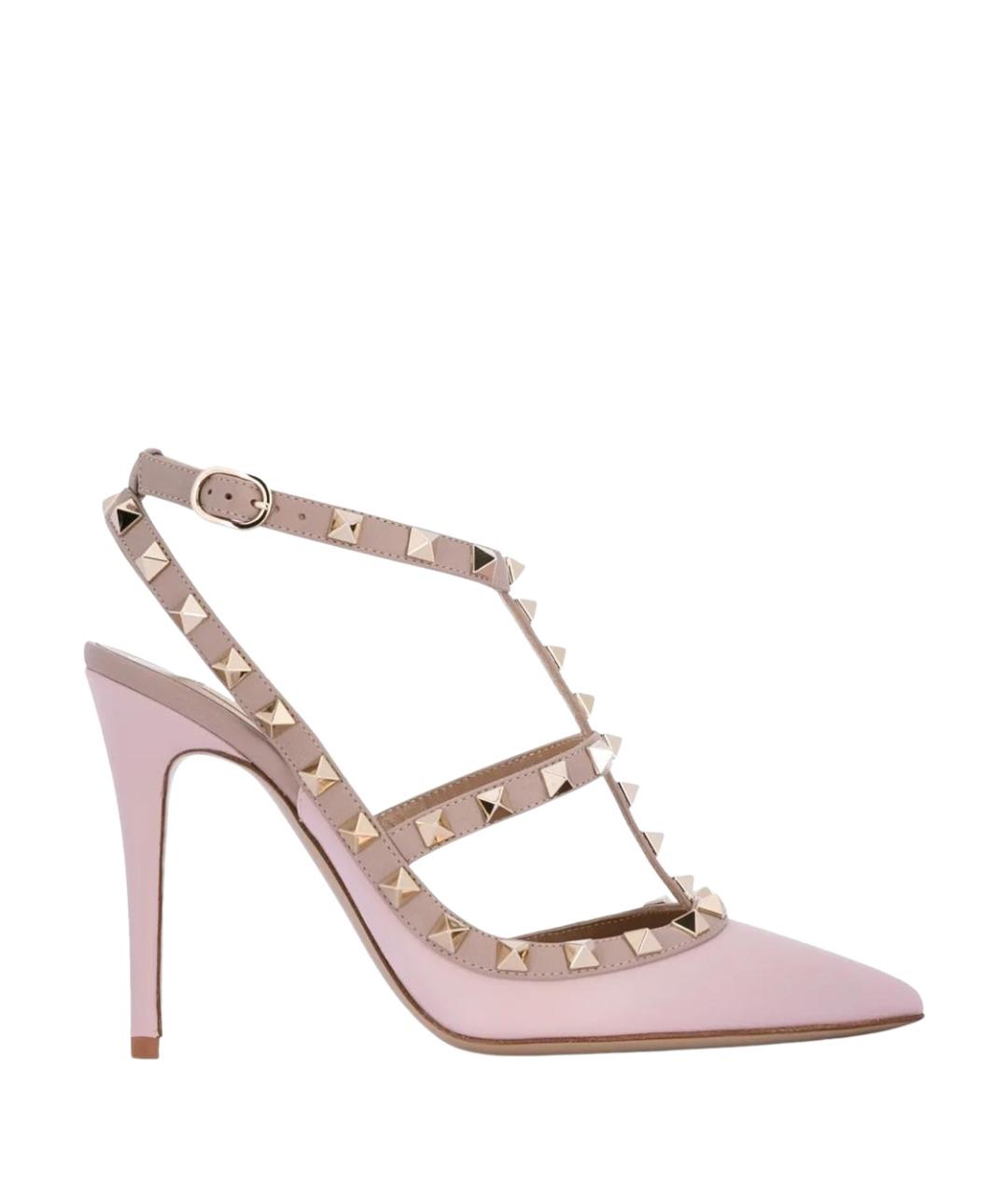 VALENTINO Розовые кожаные туфли, фото 1