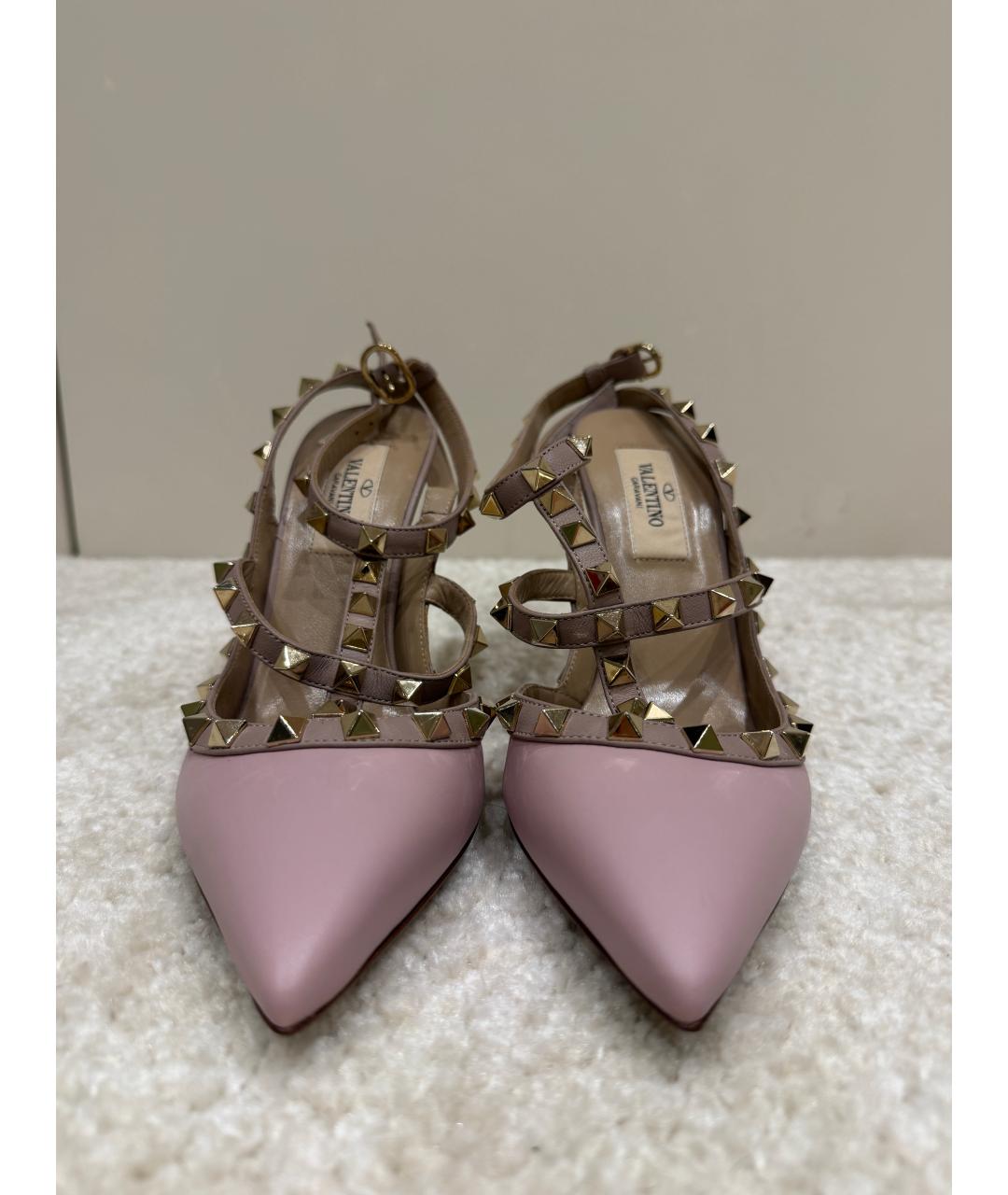 VALENTINO Розовые кожаные туфли, фото 2