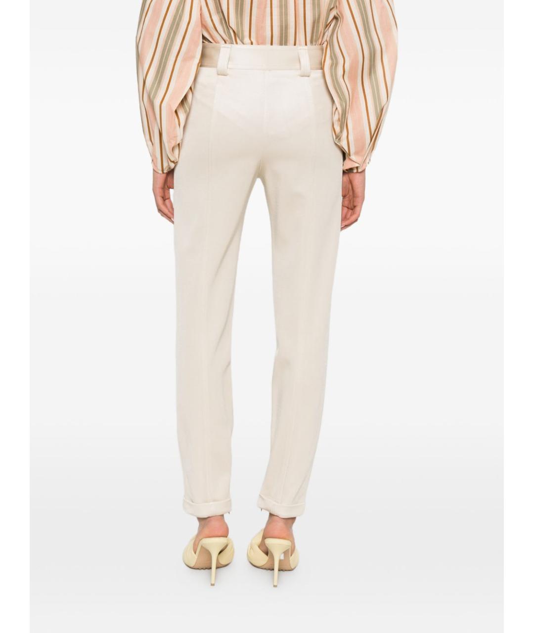 CHLOE Бежевые прямые брюки, фото 5