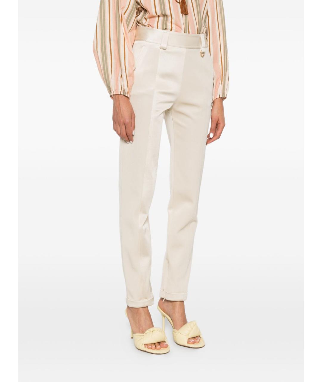 CHLOE Бежевые прямые брюки, фото 2