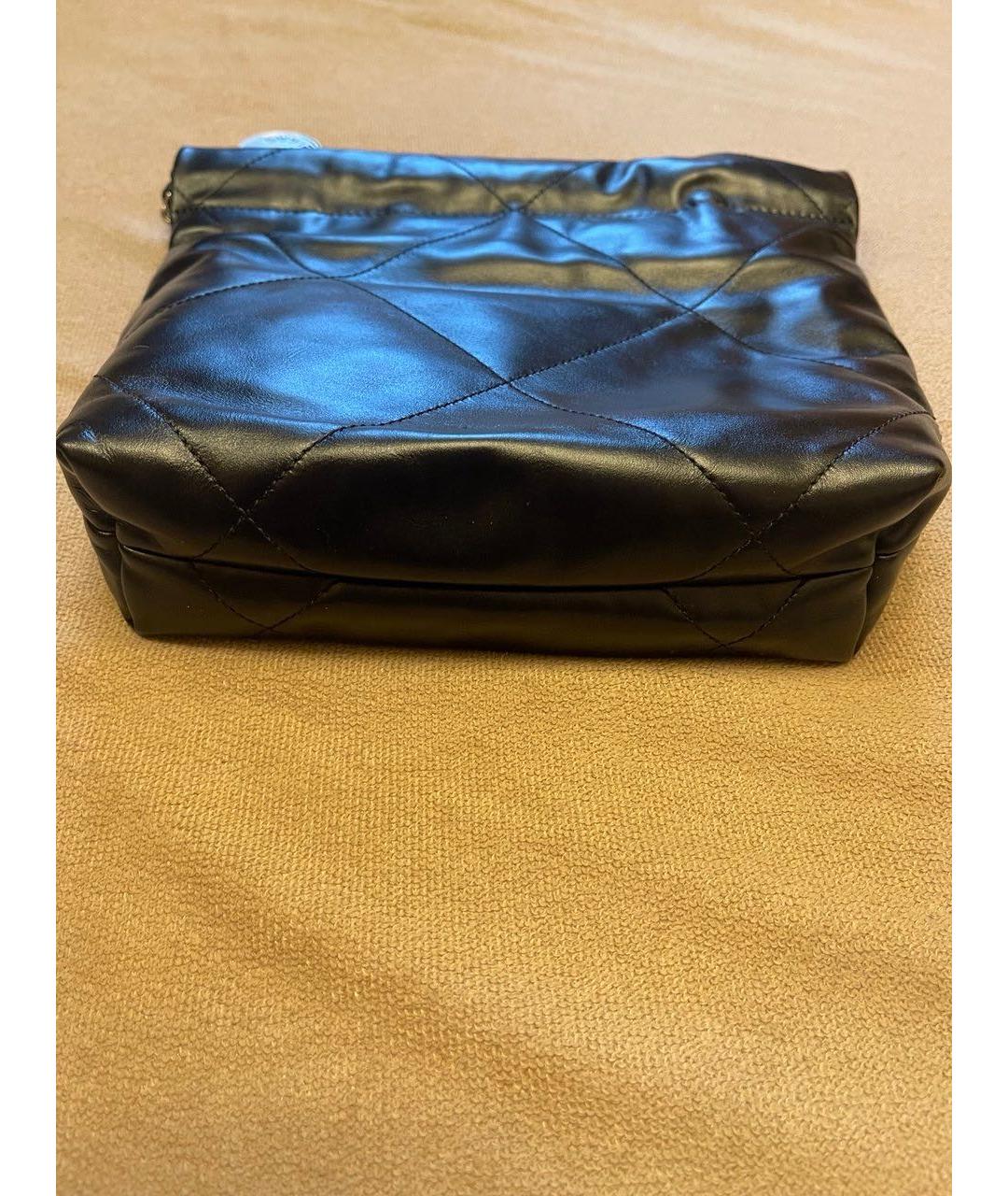 CHANEL Черная кожаная сумка через плечо, фото 2