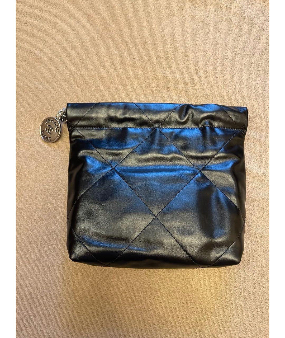 CHANEL Черная кожаная сумка через плечо, фото 3