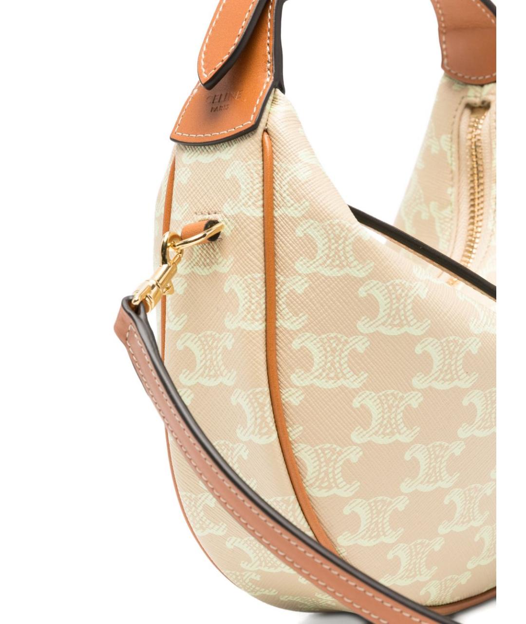 CELINE Бежевая сумка с короткими ручками, фото 2