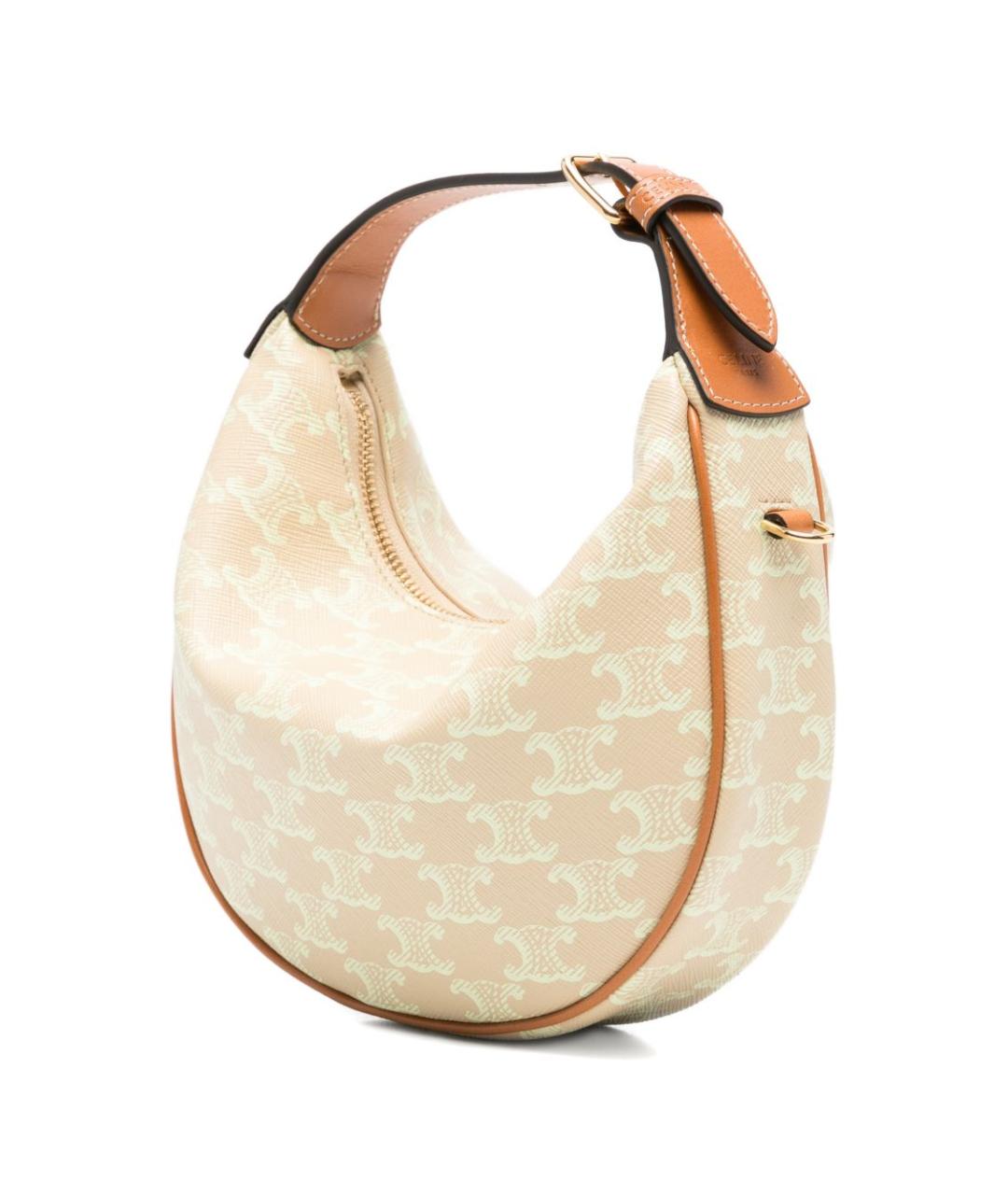 CELINE Бежевая сумка с короткими ручками, фото 3