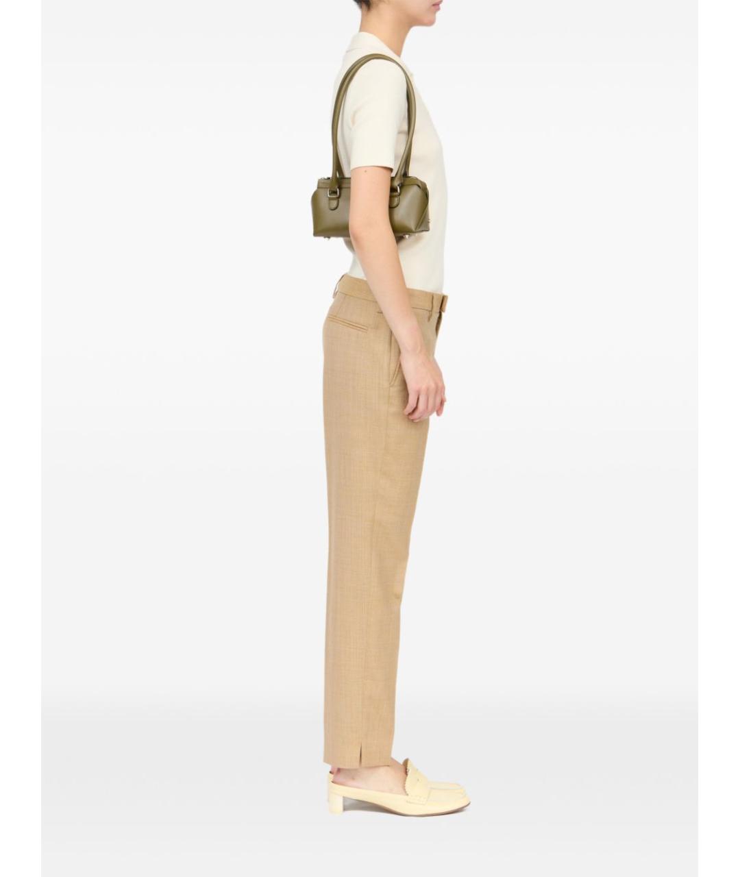 MM6 MAISON MARGIELA Хаки кожаная сумка через плечо, фото 7