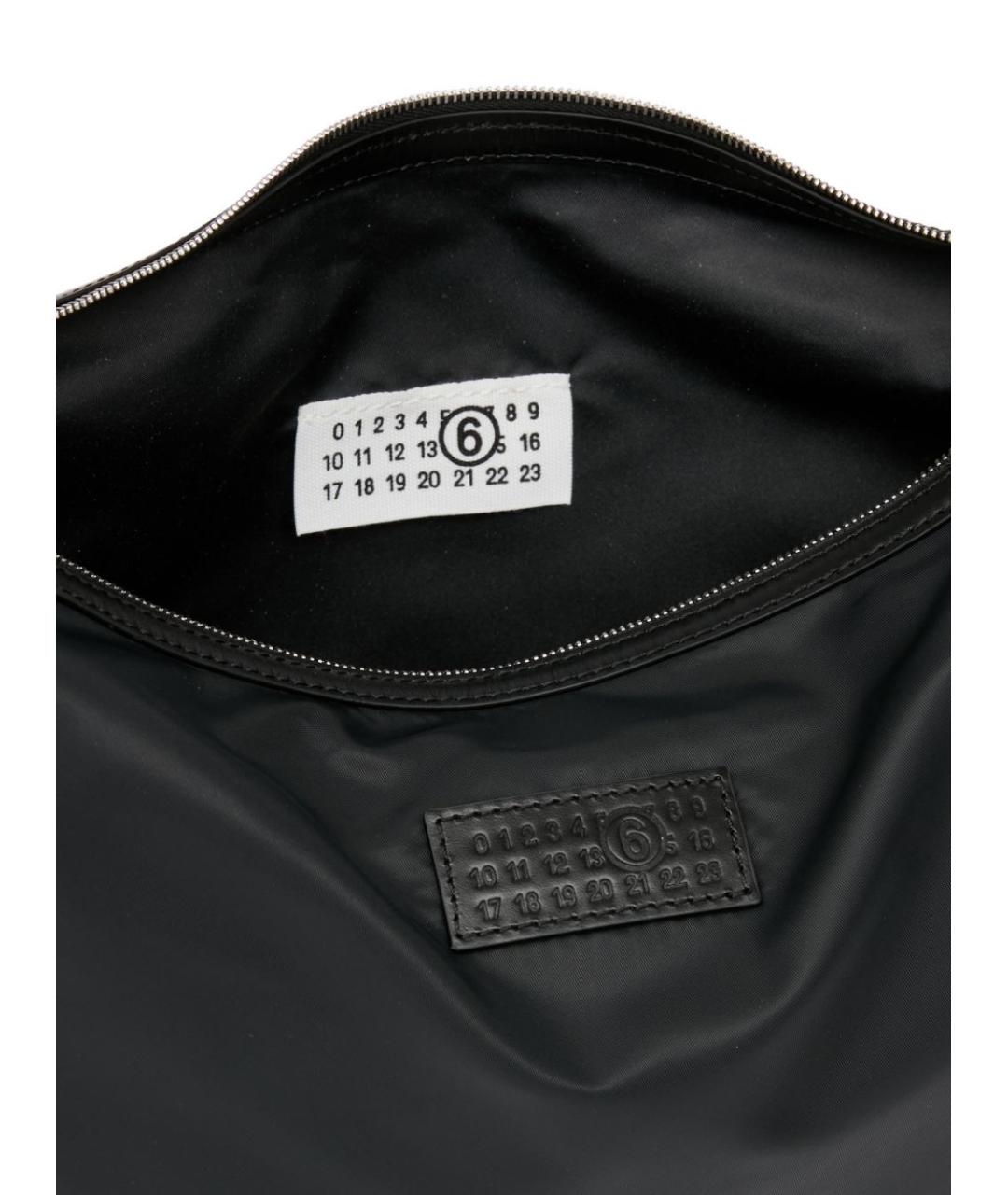 MM6 MAISON MARGIELA Черная синтетическая сумка через плечо, фото 5