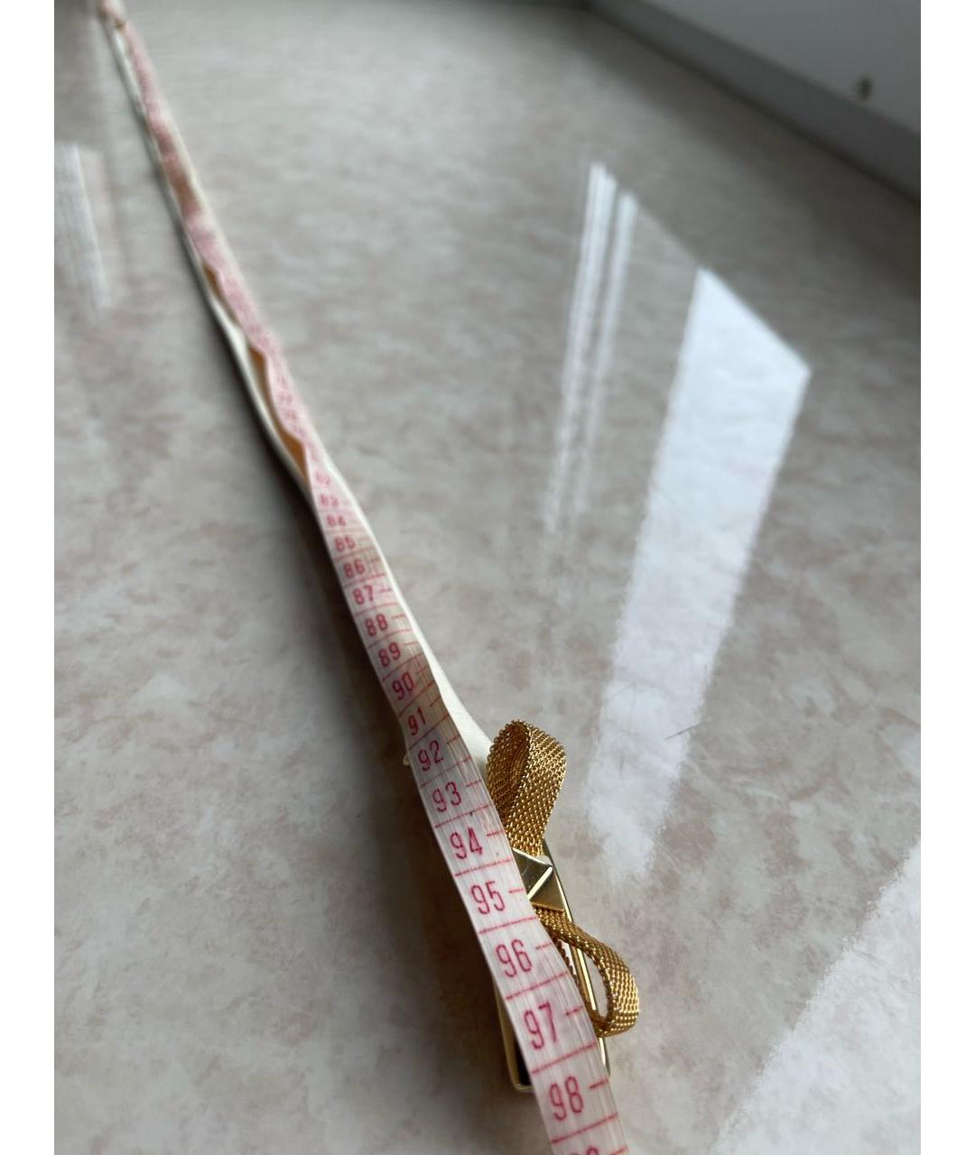 ANGELO GALASSO Белый кожаный ремень, фото 3