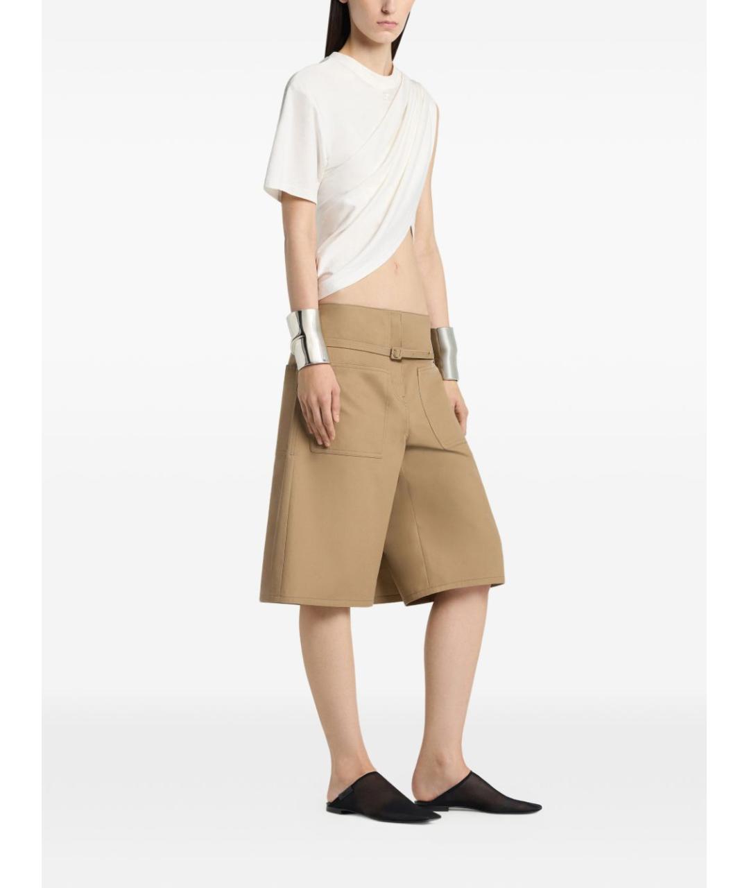 COURREGES Белая хлопковая футболка, фото 3