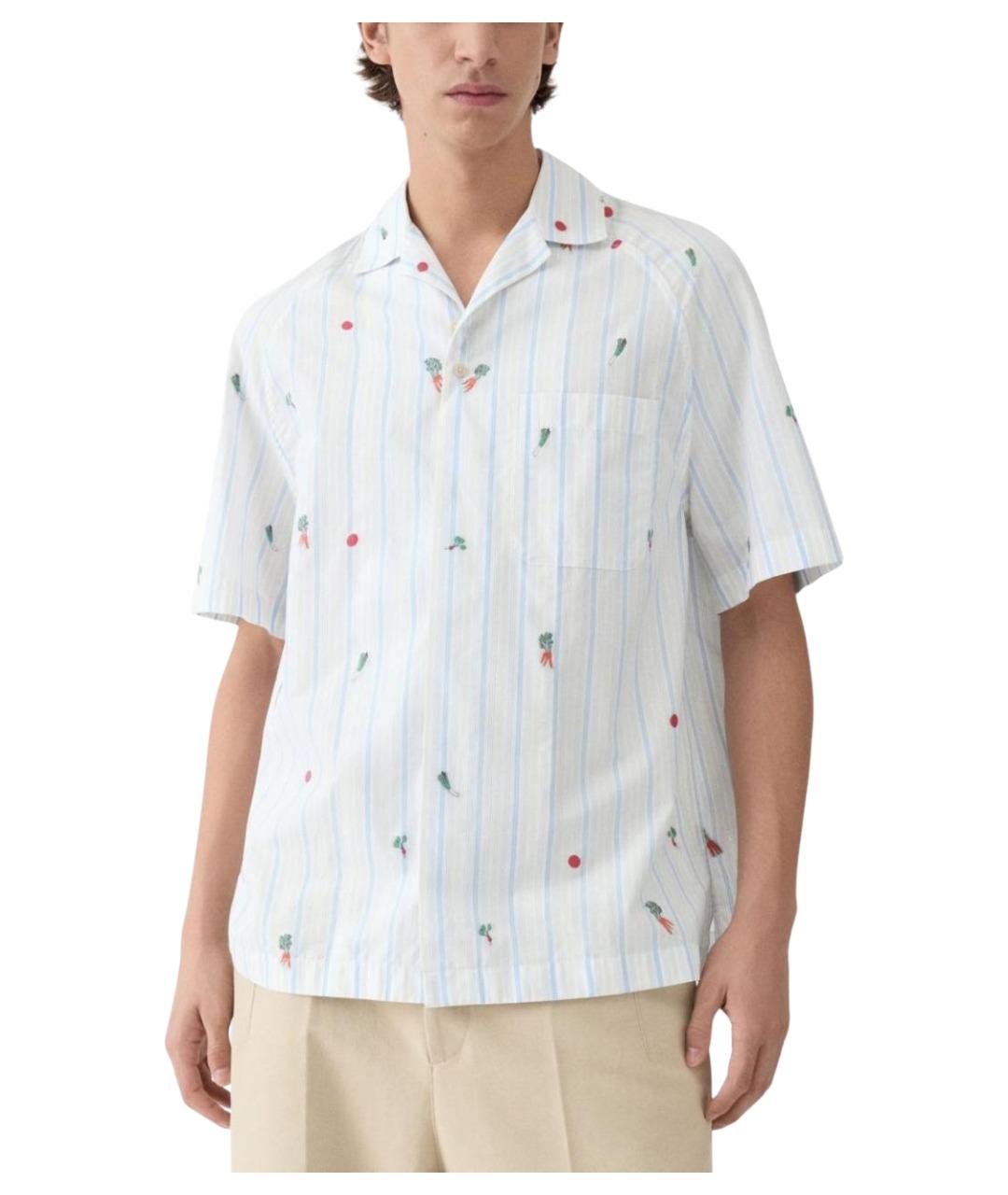 JACQUEMUS Белая хлопковая классическая рубашка, фото 3