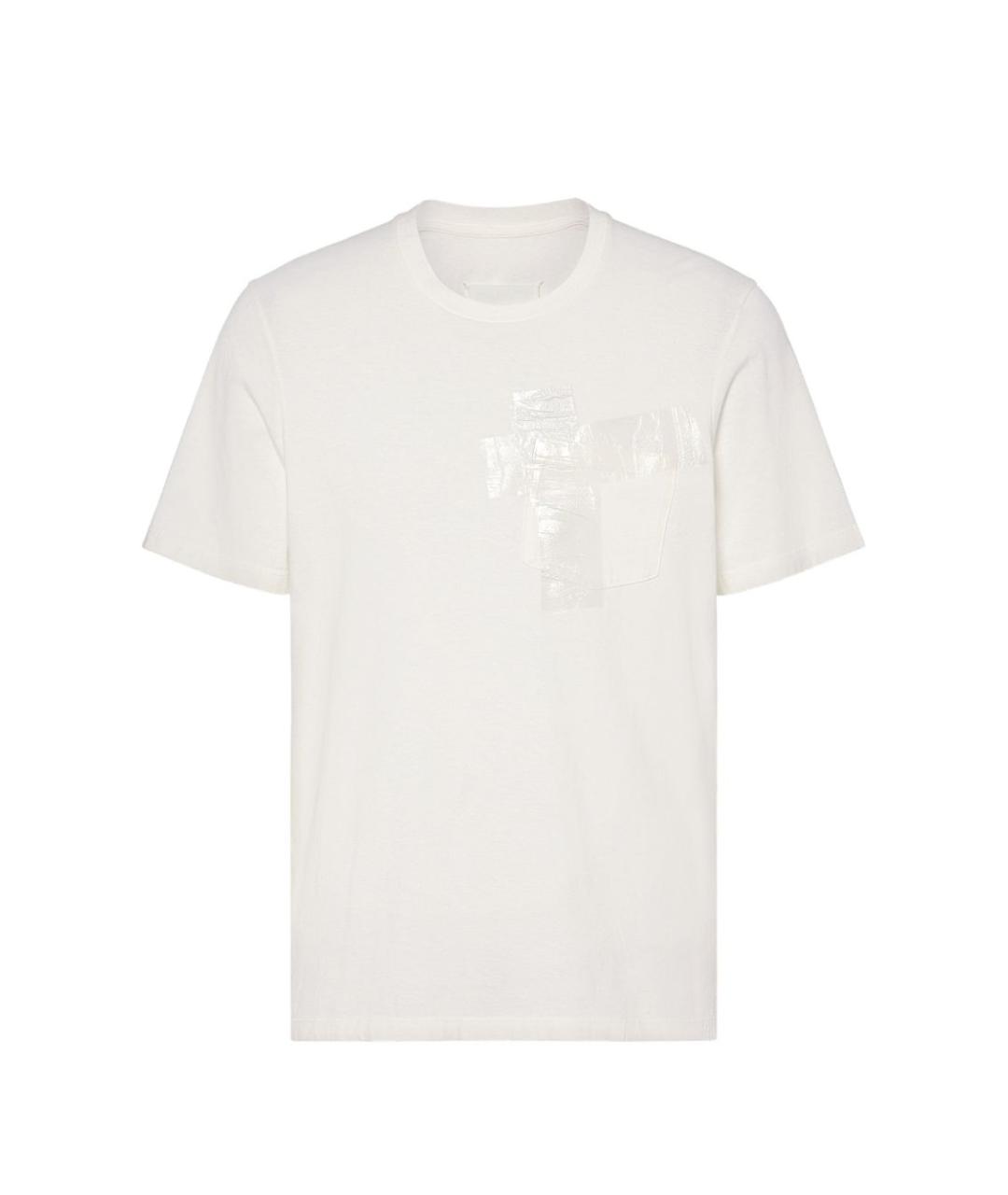 MAISON MARGIELA Белая хлопковая футболка, фото 1