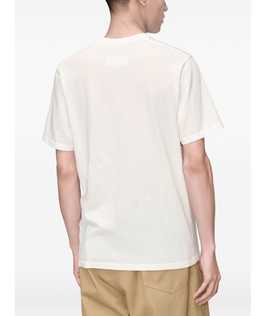 MAISON MARGIELA Белая хлопковая футболка, фото 2