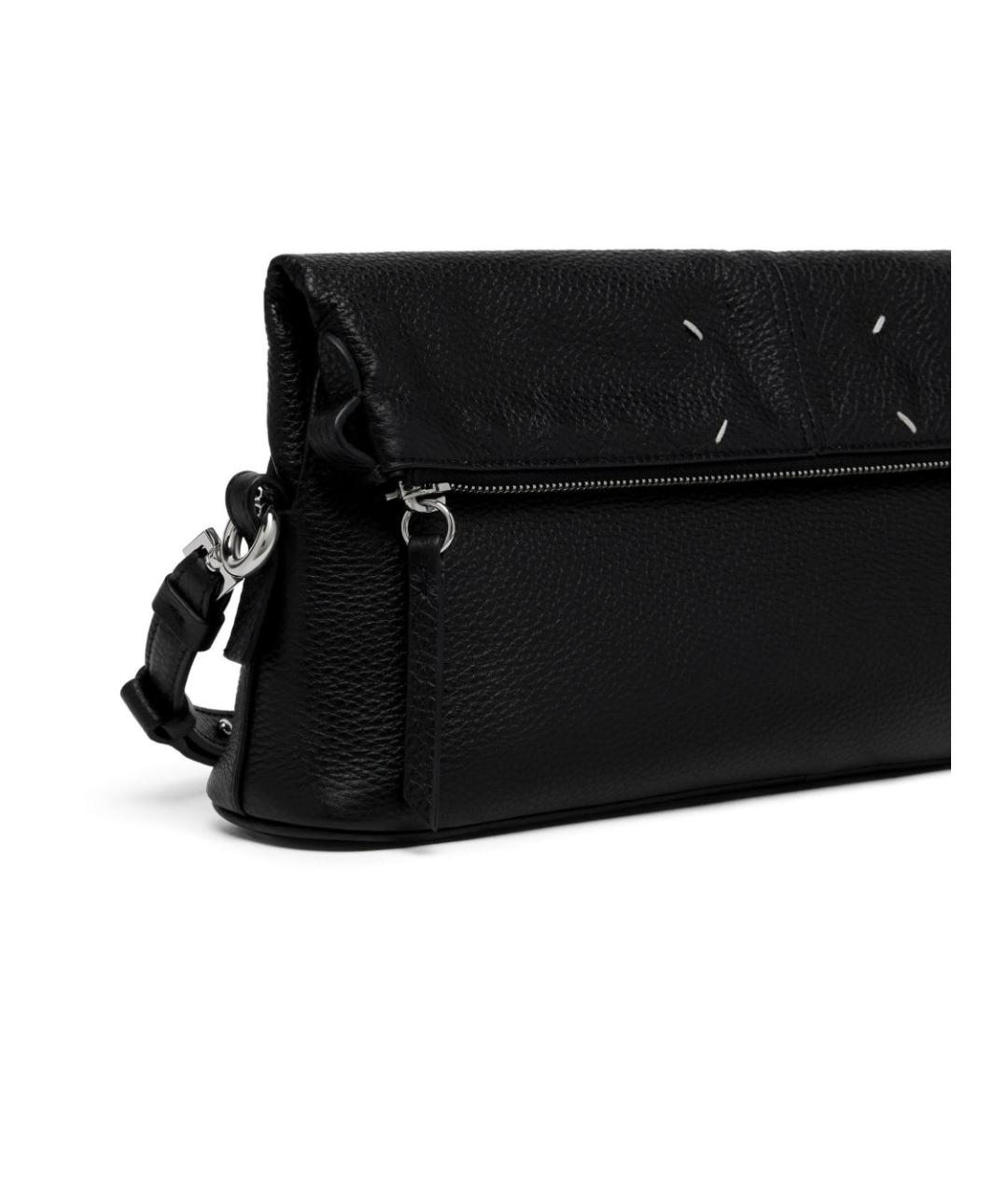 MAISON MARGIELA Черная кожаная сумка через плечо, фото 5