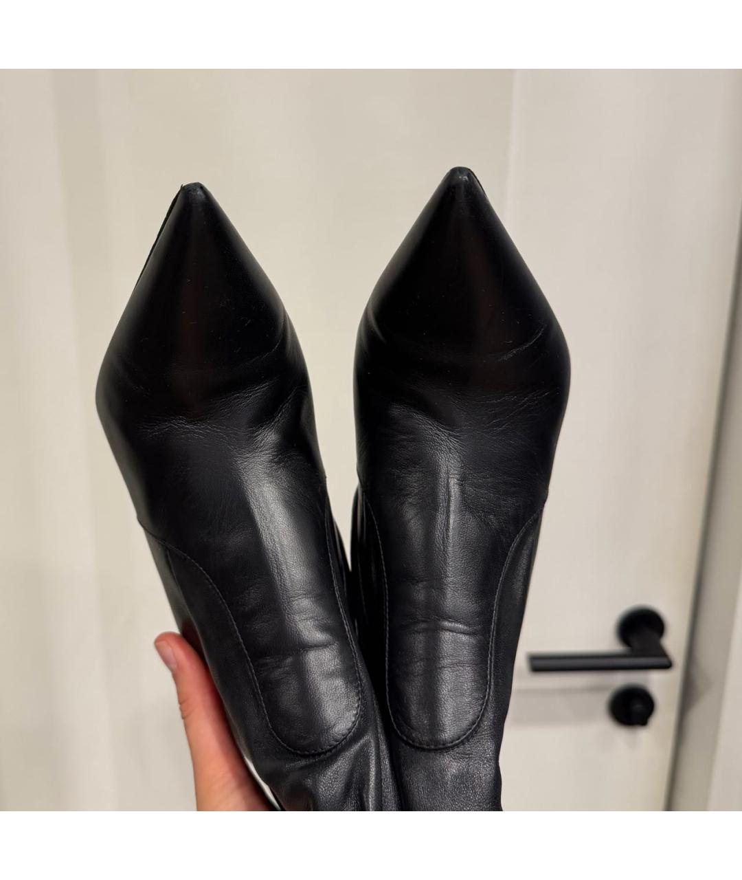 TOM FORD Черные кожаные ботфорты, фото 3