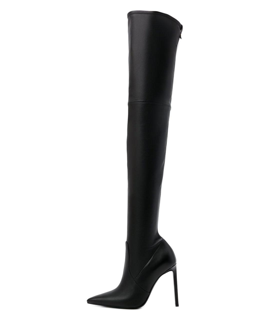 TOM FORD Черные кожаные ботфорты, фото 9