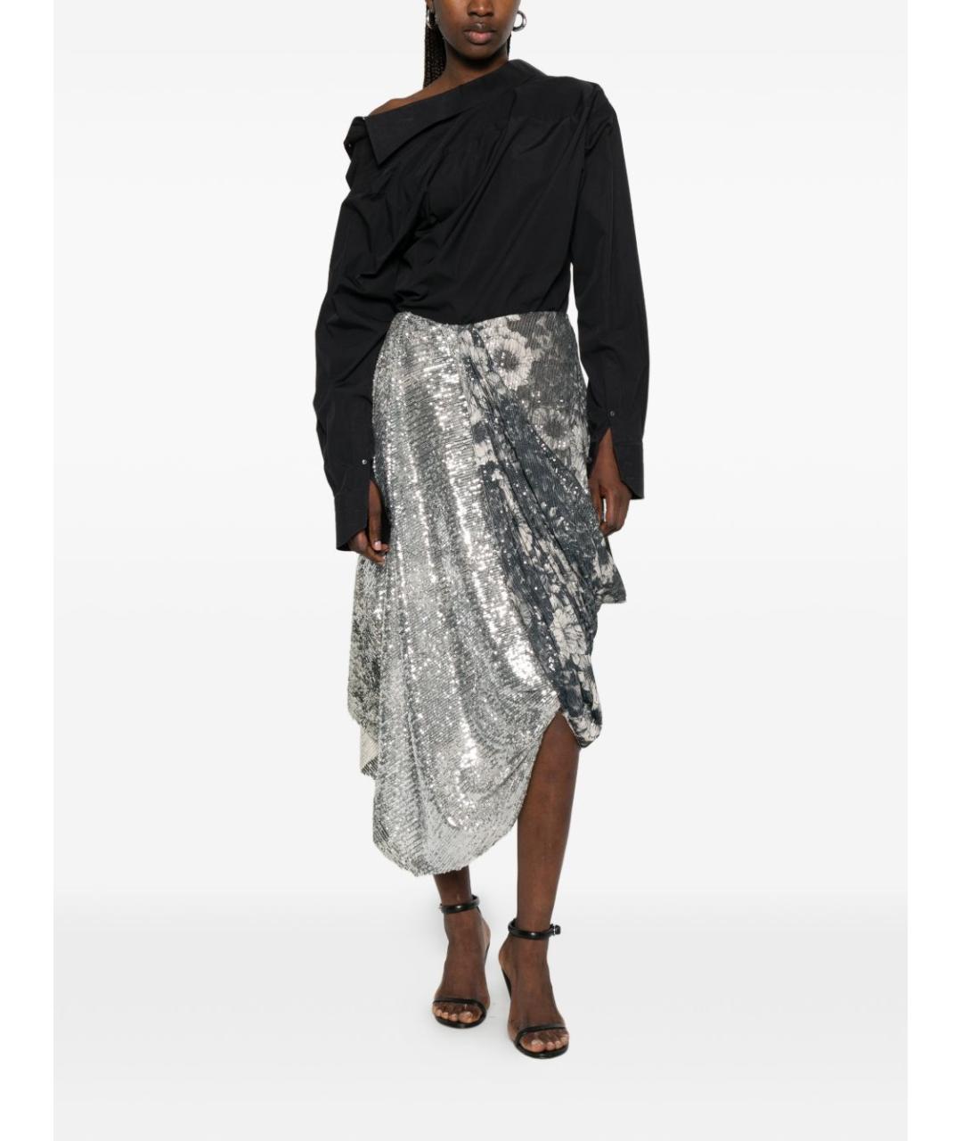 MAISON MARGIELA Черная юбка миди, фото 2