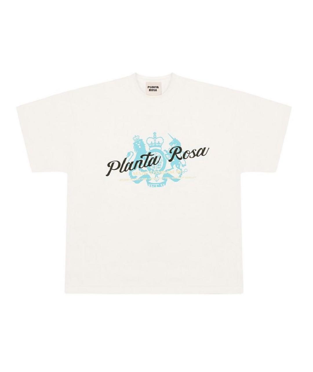 PLANTA ROSA Белая хлопковая футболка, фото 6
