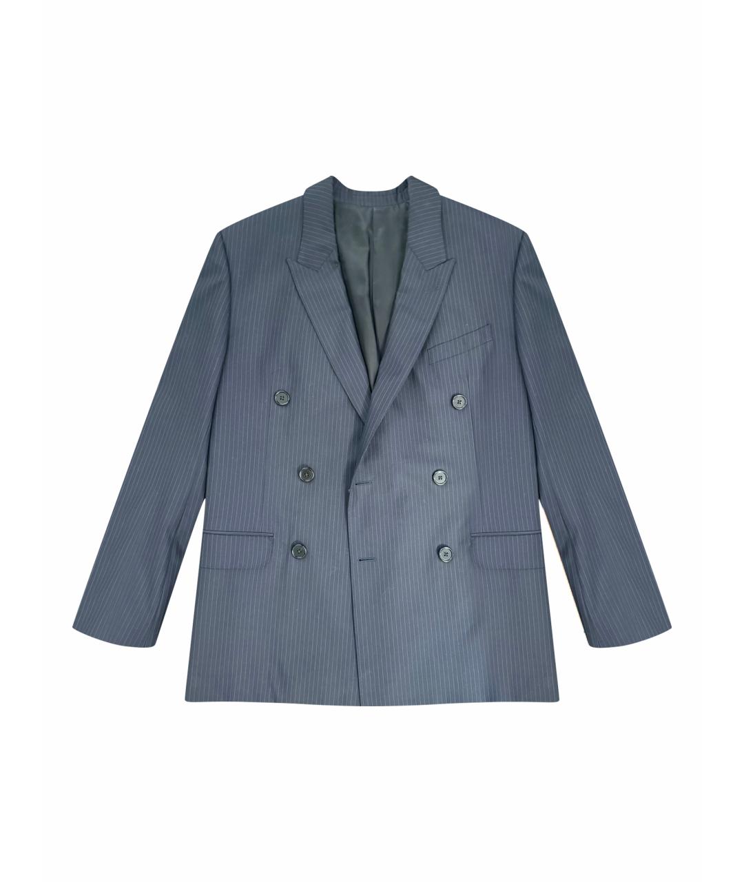 CELINE Темно-синий вискозный жакет/пиджак, фото 1