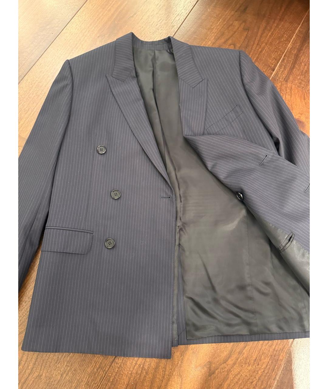 CELINE Темно-синий вискозный жакет/пиджак, фото 4