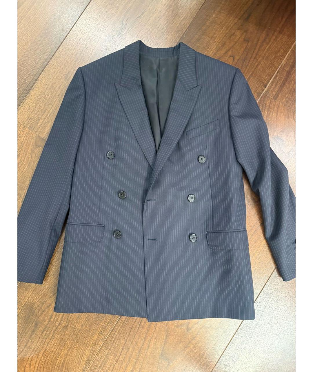 CELINE Темно-синий вискозный жакет/пиджак, фото 2