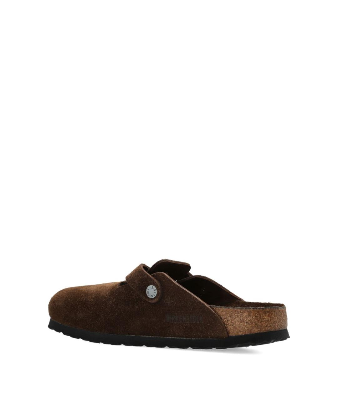 BIRKENSTOCK Коричневые замшевые сандалии, фото 5