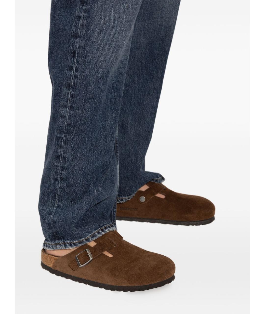 BIRKENSTOCK Коричневые замшевые сандалии, фото 2