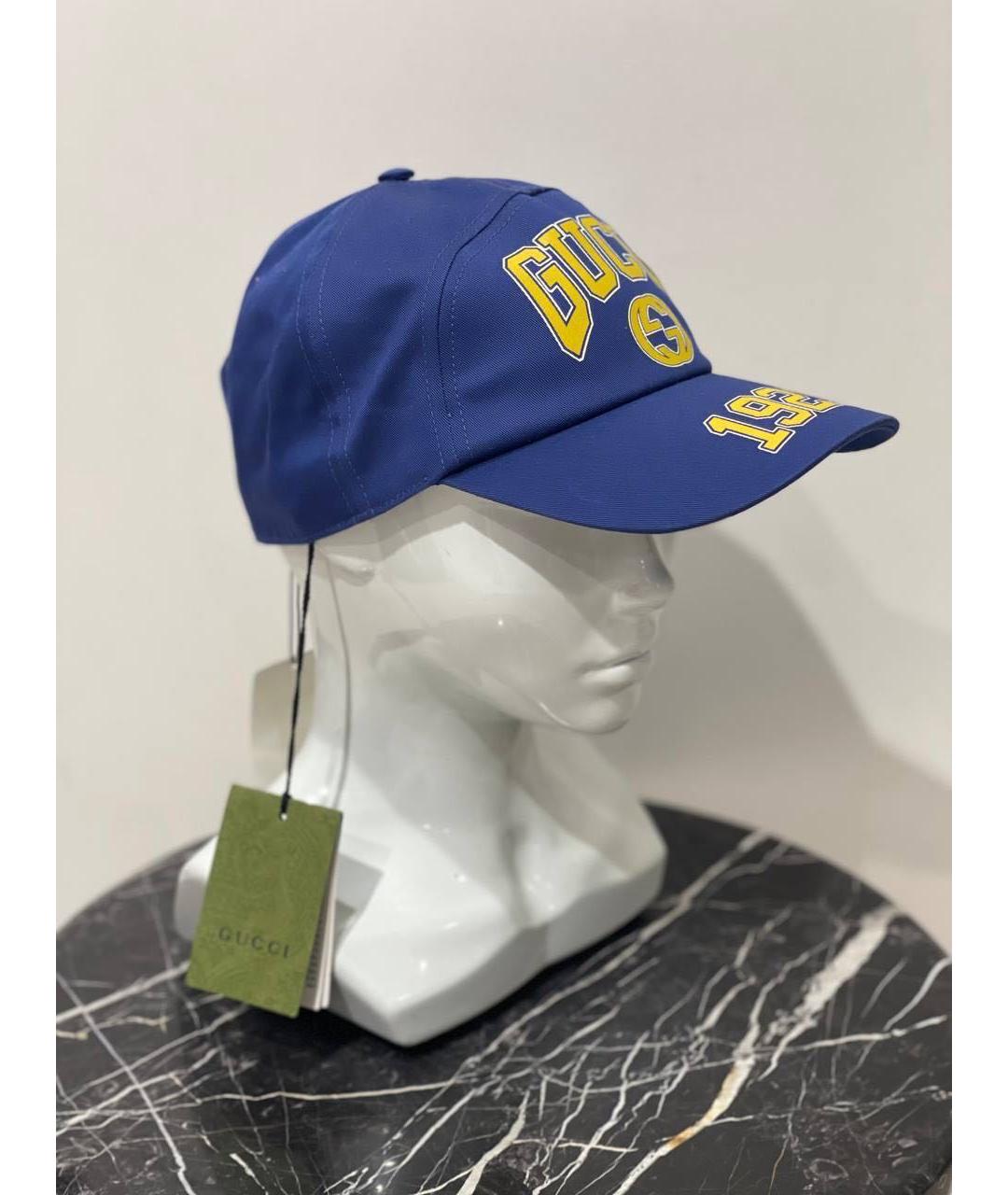 GUCCI Синяя хлопковая кепка/бейсболка, фото 7