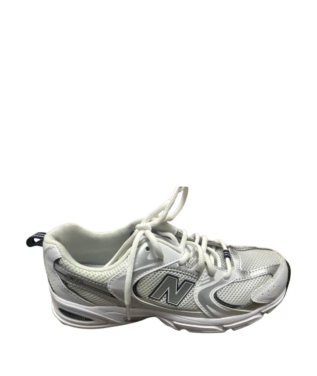 NEW BALANCE Белые текстильные кроссовки, фото 1